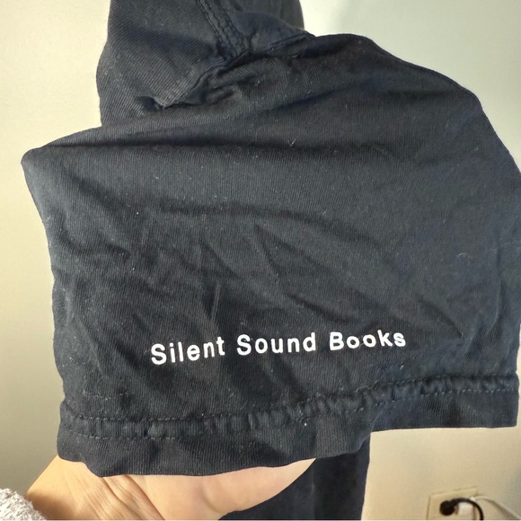 Black Graphic T-Shirt with White Design - Picture 6 of 7